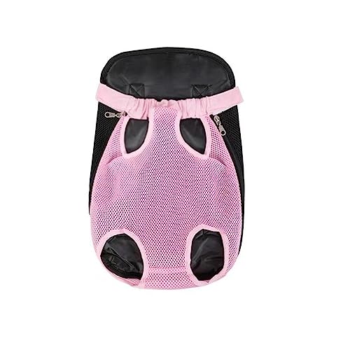 leconpet Mochila Para Transporte De Animais De Estimação, Com Abertura Frontal Ajustável Para Cães E Gatos, Ideal Para Viagens, Caminhadas E Acampamentos De Pequeno E Médio Porte (P, Rosa).