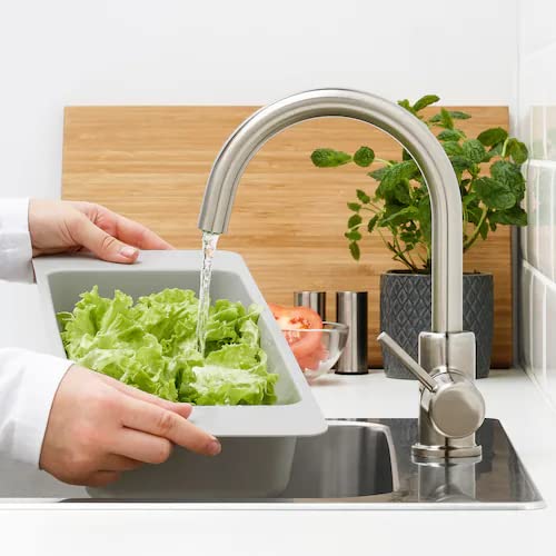 Grifo mezclador GLYPEN efecto acero inoxidable