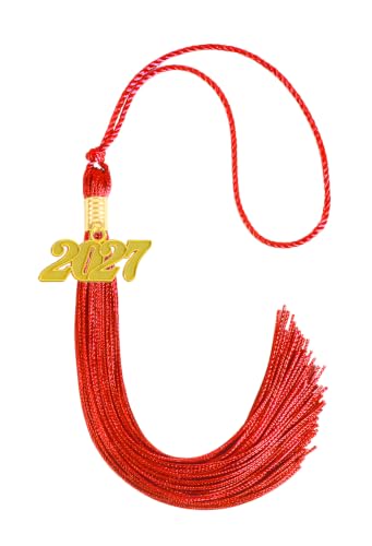 Image of 2027 Tassel Graduation,Red Tassel 2027 for Grad Cap