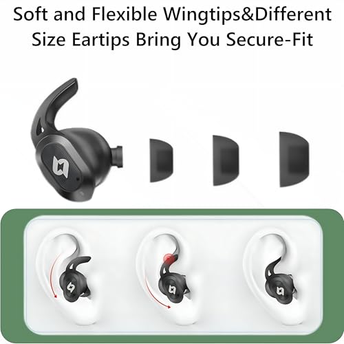 Image of Wireless Earbuds Bluetooth Earbuds Wireless Charging Case Waterproof Headphones Built in Microphone Stereo Bass 64H Playback LED Power Display for iPhone Android Phones Computer Sports Gaming Workout