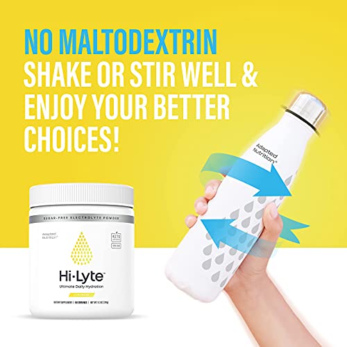 Hi-Lyte Electrolyte Powder, Daily Hydration Supplement Drink Mix, 90 Servings | Light Refreshing Flavor (Lemonade) Electrolyte Concentrate For Immune Support, 20%+ More Potassium 144 Servings #TOP7