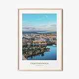 Generic Chattanooga Print, Chattanooga Poster, Chattanooga Travel Wall Art, Chattanooga Print, Chattanooga, Tennessee, USA #307, 11 x 17 Inches, 16 x 24 Inches. 24 x 36 Inches, white