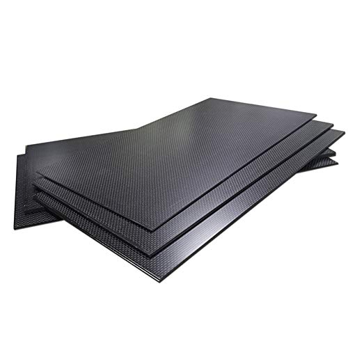 Plaque fibre de carbone 3k mate pour customisation et design d'objets