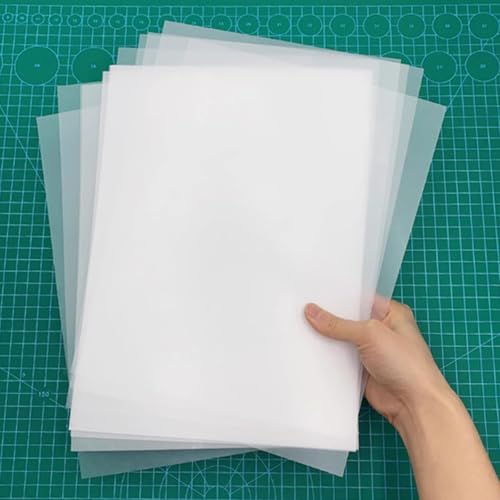 CALLYSONIC 3 Stück A4 Schrumpffolie Durchscheinend, 0.3mm Schrumpffolien Set zum Basteln, Schrumpfende Plastikfolien, Schrumpfkunstpapier für Schlüsselanhänger, DIY Handwerk als Geschenken