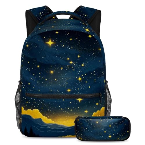 Sac à dos confortable contre le mal de dos scolaire avec trousse à crayons assortie