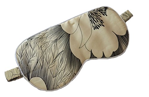 Maxfeel 両面シルク100% スリープマスク ソフトアイマスク&目隠し フローラルカラー (#10)