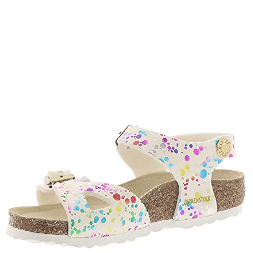Birkenstock Kids Rio Kid Confetti White Microfibre 33 N EU Kids 2-2.5 US4