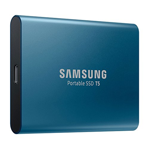 Samsung T5 250GB - Disco Estado sólido SSD Externo (250GB, USB), Color Azul