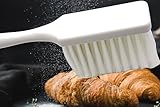 MAAJ PROFI-HYGIENE BROTSTREICHER BRÄUNWISCH BROTPINSEL HACCP FÜR DIREKTEN KONTAKT MIT LEBENSMITTELN - MADE IN GERMANY (Weiss/White)