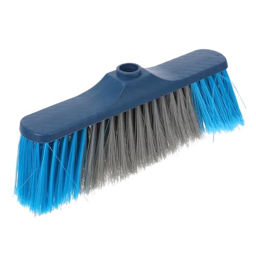 Ipetboom Outdoor Broom Head Replacement Soft Bristle Brush for Floor Cleaning Blue Broom Part Set