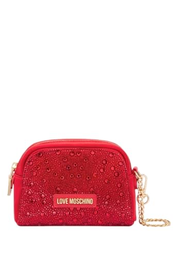Beauty Case Da Donna Marchio Love Moschino, Modello JC5350PP4IK2, Realizzato In Pelle Sintetica. Rosso