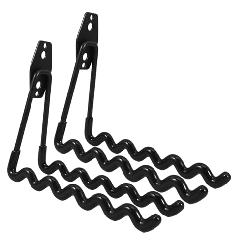 Crochet de garage en fer durable avec finition noire mate de qualité - 2