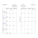 Filofax Personal Compact Month to View Refill, Monthly, Jan 2019- Dec 2019, 6.75 x 3.75 (C68410-2019)
