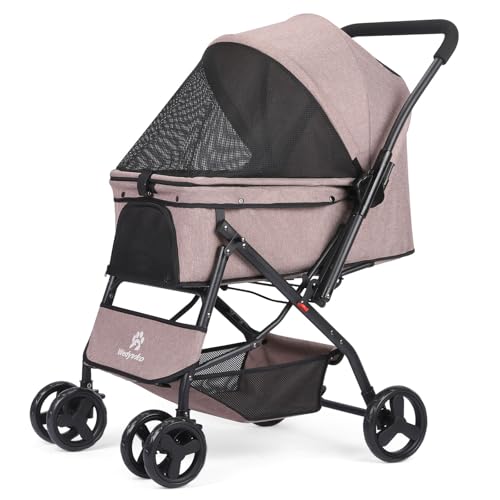 Cochecito plegable ligero para perros medianos que necesitan pasear sin fatigarse 1