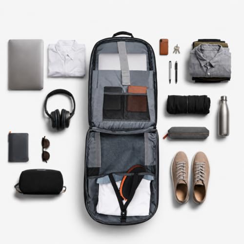 Image of LE KUEST Laptop Backpack | Unisex | Fits Laptop upto 16 Inch | Premium Water-Resistant Polyester | Built-in Trolley Strap | For office & Travel