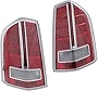 Tail Light Set of 2 Compatible with CHRYSLER 300 2012-2014 Right Side and Left Side Assembly Type 1 with Chrome Accent From 3-2019-2012 Sedan CAPA