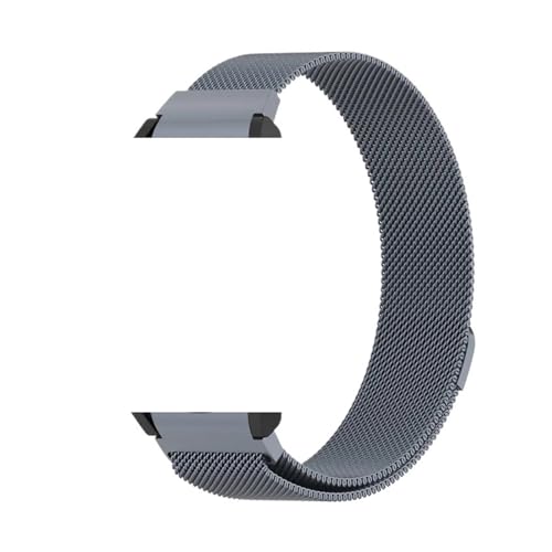 [QATUEBV] Galaxy Watch 7/6/4 Classic 46/42mm�o���h/Watch4/44mm/40mm�E�H�b�`�p�X�e�����X�X�`�[���X�g���b�v(Grey,Galaxy watch 5)