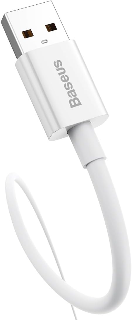Type-C Cable 100W with Baseus Superior Fast Charging Feature, 1 Meter, White
