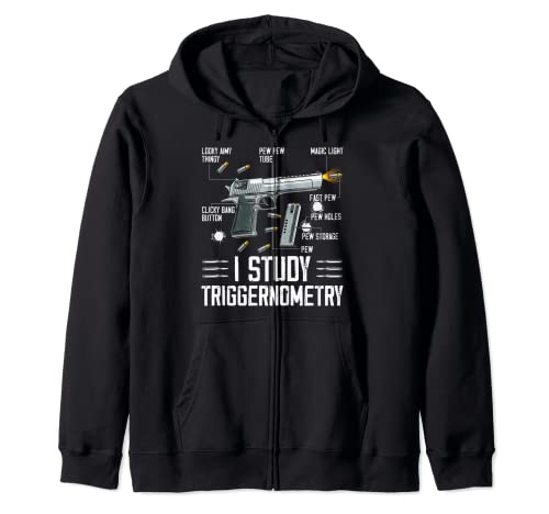 I Study Triggernometry Funny Pro Guns Trigonometría Matemáticas Sudadera con Capucha