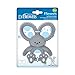Dr. Brown's Flexees Gray Bunny, Soft 100% Silicone Baby Teether, BPA Free, 3m+