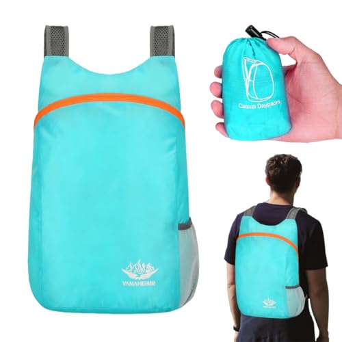 Sac à Dos Pliable Ultra Léger, Sac à dos de voyage étanche - Pour homme, femme, enfant, voyage, plein air, camping, Sac à dos pliable pratique