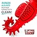 Jeffers Pet Natural Rubber Dog Chew Toy – Red Seahorse, Small – Vanilla Scent, Durable, Non-Toxic, Dishwasher Safe, Interactive Fetch & Tug Toy - Perfect for Training at Home