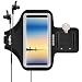 SOSONS Galaxy Note 8 Armband/S8 Plus Armband, Water Resistant Sports Gym Armband Case for Samsung Galaxy Note 8/S8 Plus with Card Pockets and Key Slot, Fits Smartphones with Slim Case, Black