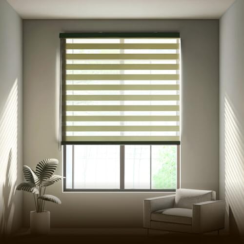 �}�C�O���t�B�[ �h�� ���� ���[���X�N���[�� �J�[�e�� �u���C���h 90x120 ���[�v�R�[�h�� �V��t�� �ȒP��t�� ����OK (��90cm����120cm,�O���[���E������(�h�����H)) RBLD_fp_90x120_grn_L