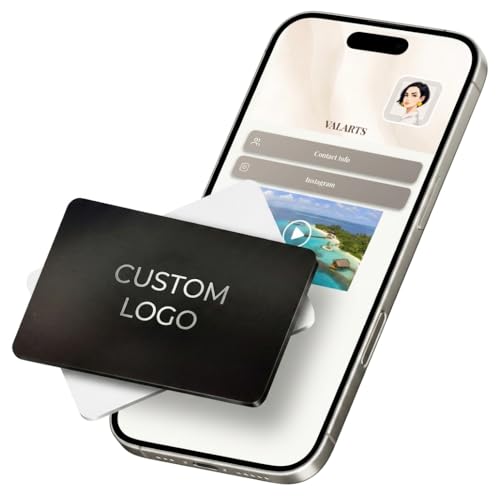 VTAG.ID Custom NFC Business Card with Your Logo, Tap to Share Contact