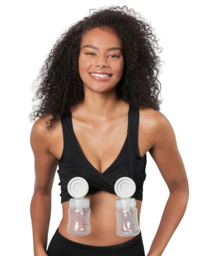 Image of Larken Hands Free Pumping Bra for Breastfeeding | Breast Pump - Maternity Bras for Pregnancy, Pumping & Nursing Bra in One