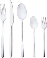 WOLFF Faqueiro de Aço Inox Viena 30 Peças - Mesa Posta - Itens Para Casa - Utensílios de Cozinha - Enxoval - Casamento - Decoração