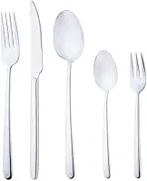WOLFF Faqueiro de Aço Inox Viena 30 Peças - Mesa Posta - Itens Para Casa - Utensílios de Cozinha - Enxoval - Casamento - Decoração