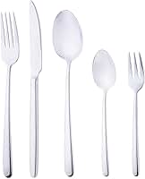 WOLFF Faqueiro de Aço Inox Viena 30 Peças - Mesa Posta - Itens Para Casa - Utensílios de Cozinha - Enxoval - Casamento - Decoração