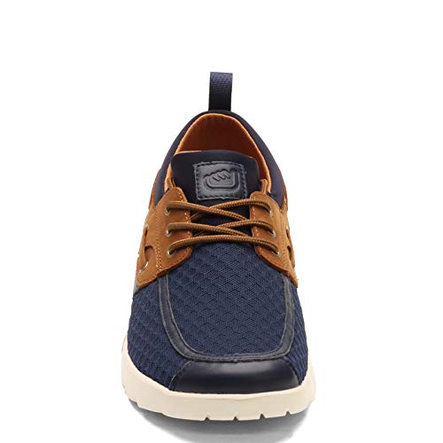 Men's Skuze, Del Marina - Stretch Fit Boat Shoe Navy Brown2