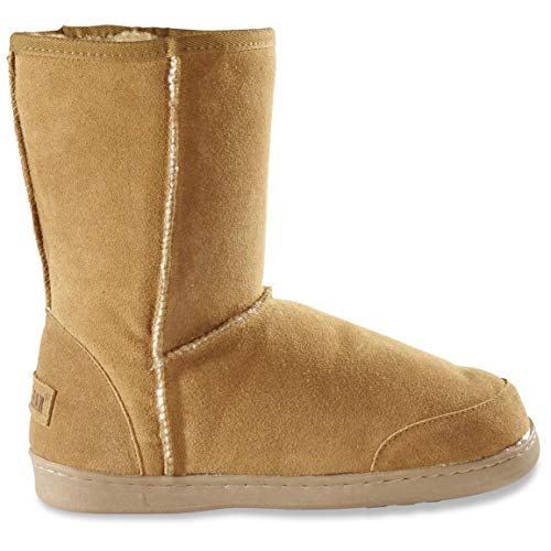 Guide Gear Men's 10" Suede Boot Slippers, Cinnamon, 8D (Medium)