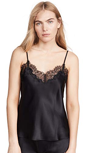 Journelle Women's Charlotte Camisole Tank Top in Black, Size Medium
