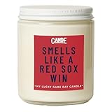 Smells Like a Red Sox Win Candle – Bourbon Vanilla Scented Soy Wax Candle – Baseball Fan Gift – Game Day Home Fragrance – Clean Burning Sports Candle
