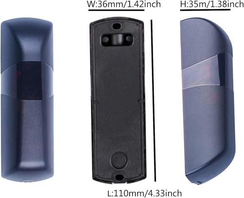 2 Paar Infrarot-Fotozellen, universell, externer automatischer Sensor, Garagentor-Sicherheit, 12 V/24 V AC, DC, Kontakt NO NC COM, mit Sonnenfilter, 20 m