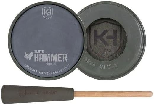 Slate Hammer Pot Call - LBTL Series - Turkey Call with Striker for Realistic Yelps, Clucks, Purrs & Cuts