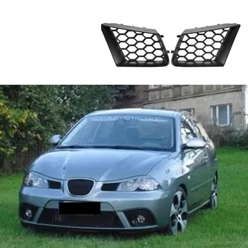 Parrilla para SEAT Ibiza 6L de plástico resistente en negro mate, sustitución directa y duradera 4