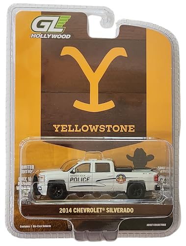 Greenlight 2014 Chevy Silverado Policía 1:64 Coleccionable miniatura 1