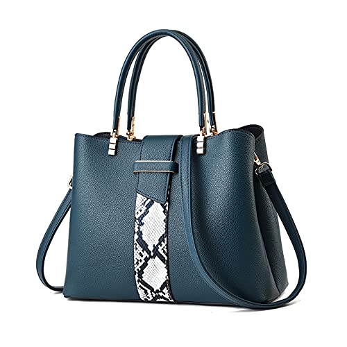 Sacoche bleu vert femme rigide anti rayure avec sangle amovible