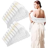 Neer 72 Pcs Wedding Cashmere Scarf and Shawl Set Pashmina Shawls and Wraps Bulk Thank You for Bridesmaid Guest Party Gift
