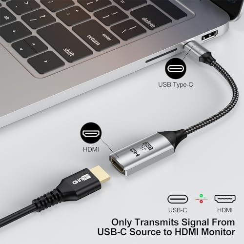XiAyriky USB C to HDMI Adapter 5-Pack, 4K USB Type-C to HDMI Adapter Male to Female Cable, HDMI to USB-C (Thunderbolt 3 Compatible) for iPhone 15/15 Pro/15 Pro Max, MacBook Pro/Air, iPad Pro, Galaxy - Thumbnail 6