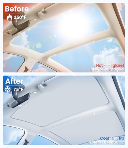 Image of Zanch Tesla Model 3 Sunshade Roof for 2020-2026, Gray
