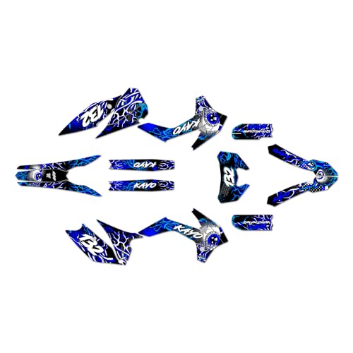 Kalair GFX Graphics Kit for Kayo K2 PRO (2025+) Core Series Blue 21 Mil - Pro Edition - Dirt Pit Bike Motorcycle Stickers, Dirtbike Racing Automotive Decal Motocross Accessories no-Plastics