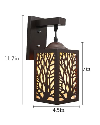 Image of Homesake Metal Walllamps (Floral Coffee Brown)