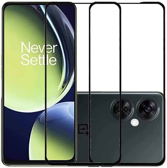 HOBBYTRONICS Precision Touch and HD Clarity Screen Protector for OnePlus Nord 3 5G with Installation Kit (Black) (Pack of 2)