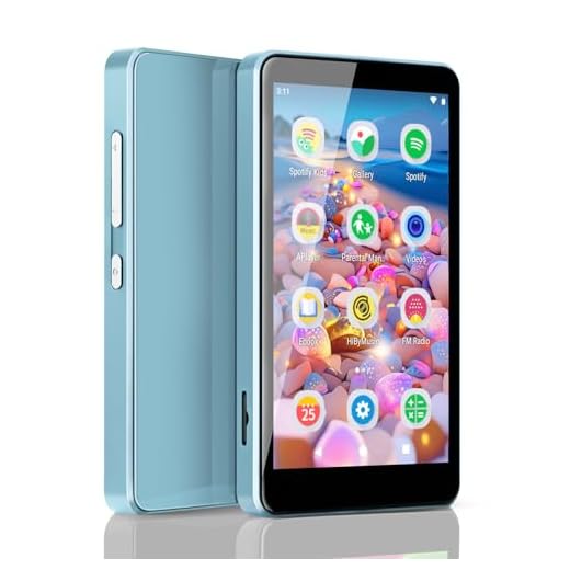 MP3 Player for Kids with Spotify, Parental Controls, Spotify Kids, Audible, Amazon Music, Libby, 4.0" IPS Kids MP4 Music Player Up to 512GB (Blue)