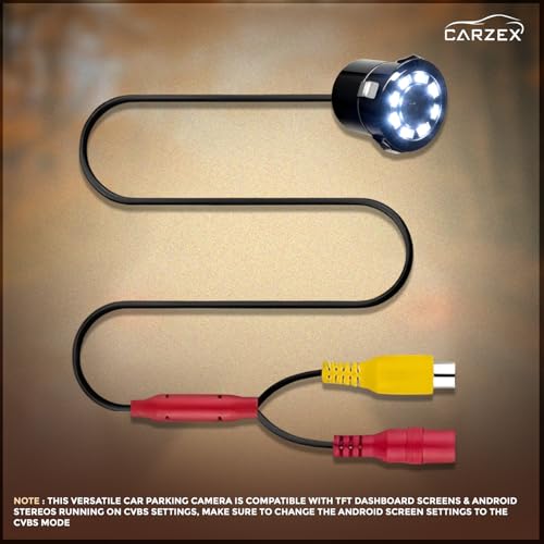 Image of Carzex 8 LED Rear View Reverse Parking Camera Bumper Drill Type for All Cars